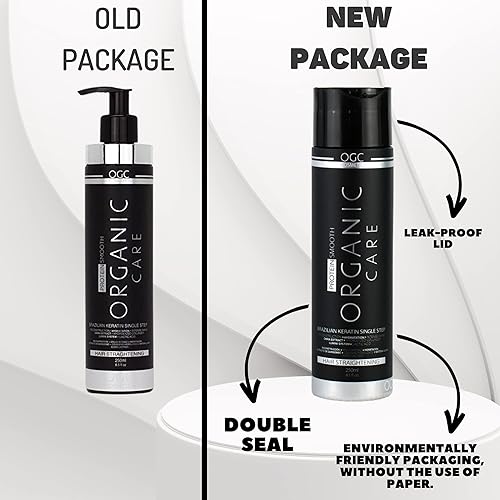 Miniatura 9 de Complejo de tratamiento de queratina brasileña - Cosméticos orgánicos para el cuidado - 8.5 fl oz (8.5 fl oz) - Alisado del cabello