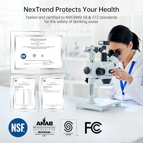 Miniatura 2 de Sistema de ósmosis inversa debajo del fregadero NexTrend 600 GPD Sistemas de filtro de ósmosis inversa sin tanque con grifo inteligente para