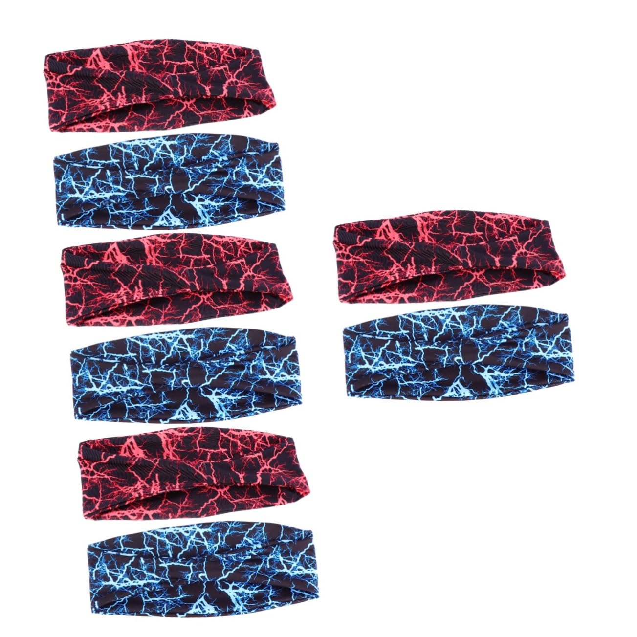 Toddmomy 8pièces Bandeau De Sport Respirant Bandes Antitranspirantes Élastiques pour Yoga Et Entraînement Absorption Rapide Sueur Confort Optimal Et des Cheveux