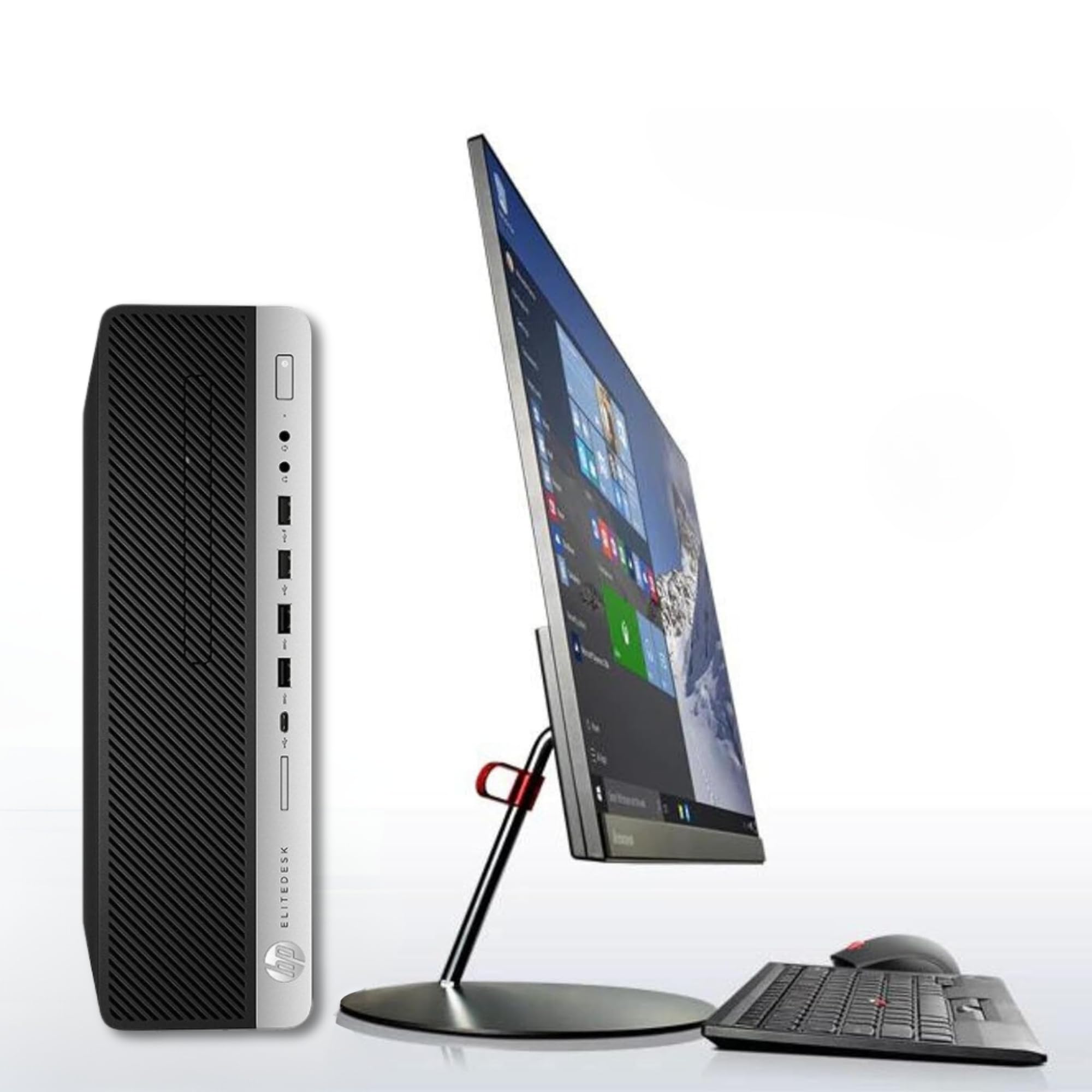 HP Elitedesk - Pc Desktop SFF Pronto All'Uso - Computer Pc Fisso Intel i7-6700 3.40 GHz - Ram 16Gb, SSD 1000Gb -Disp. Port, Wi-FI, Libre Office (Ricondizionato)