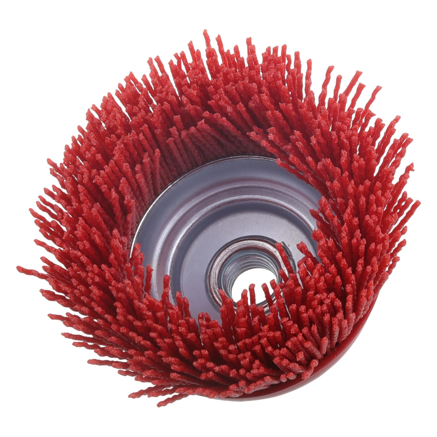 4 Inch Abrasive Filament Nylon Cup Brush for Angle Grinder, 5/8" 11 Thread Corrosion, Paint, for Surface Pre-Treatment of Various Metals (5 Pack)