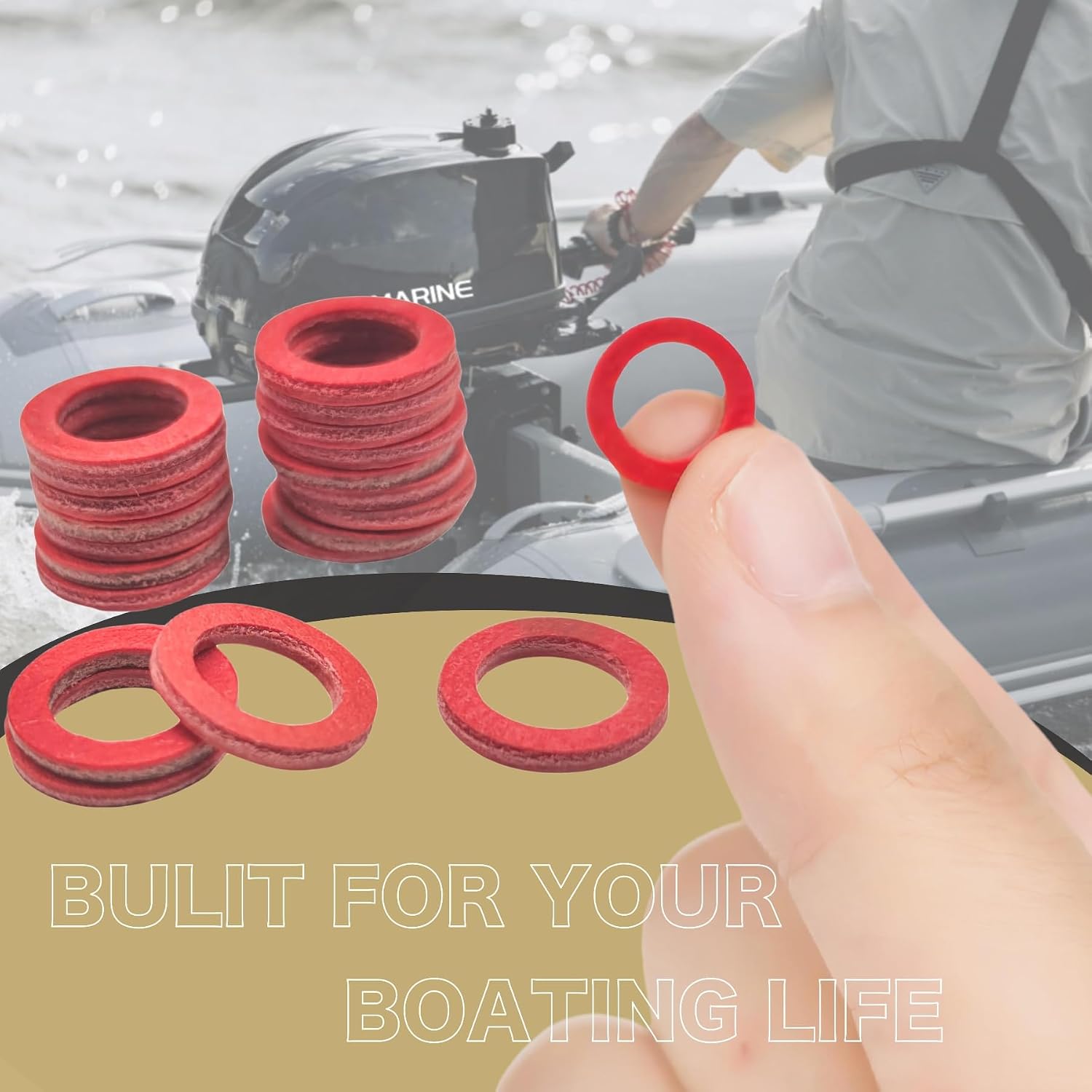 90430-08020 Lower Gearcase Oil Drain Gaskets for Yamaha Outboard