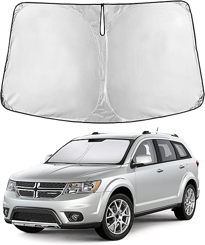 Miniatura 13 de EcoNour Parasol para Subaru Crosstrek 2013-2015 2016 2017, visera solar para parabrisas delantero y ventana, bloqueador de calor UV y protector