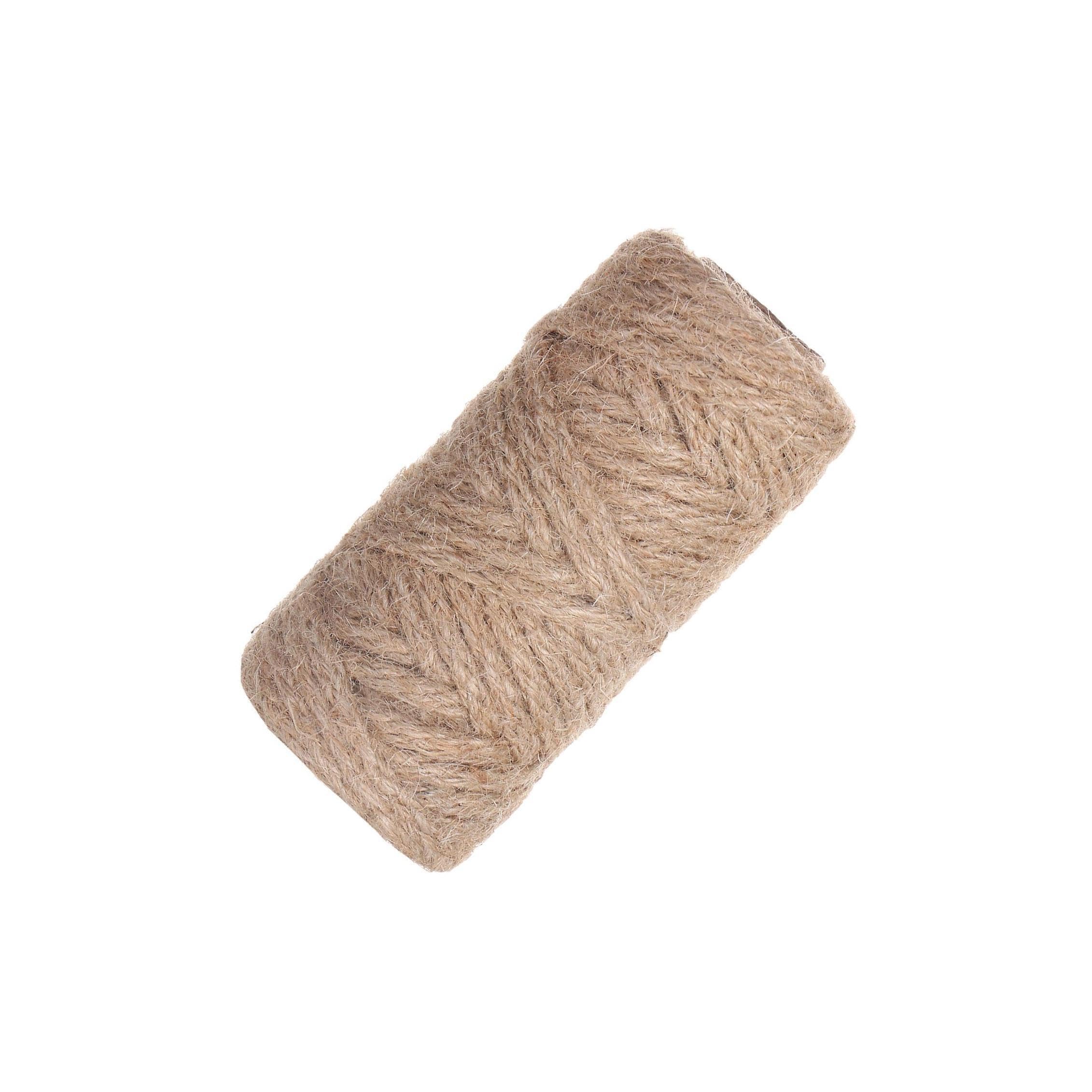 PIXZCSA Unique Jute Twine Rope Art Projects Gardening Crafts Gift Wrapping And Home Decoration Sturdy Jute String Can Be Used As Cooking String In Kitchen, 5mm