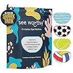 Adhesive Eyepatch for Kids & Adults - As Seen on Shark Tank - Kids Breathable, Comfortable Sport Eyepatch for Lazy Eye - Amblyopia & Sensitive Skin Medical Eye Patches - 48 Patches by See Worthy