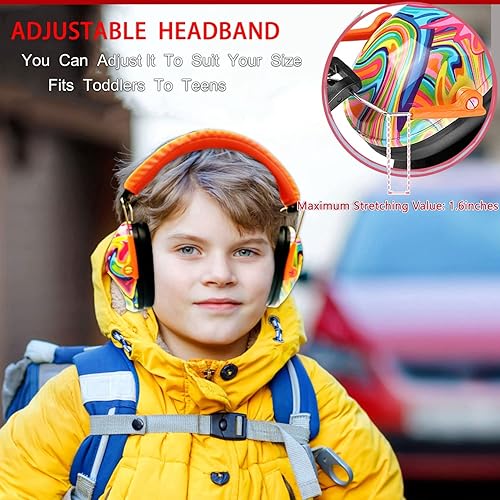 Miniatura 4 de PROHEAR 032 - Orejeras de protección auditiva para niños, paquete de 2, protectores auditivos para niños con autismo y carreras