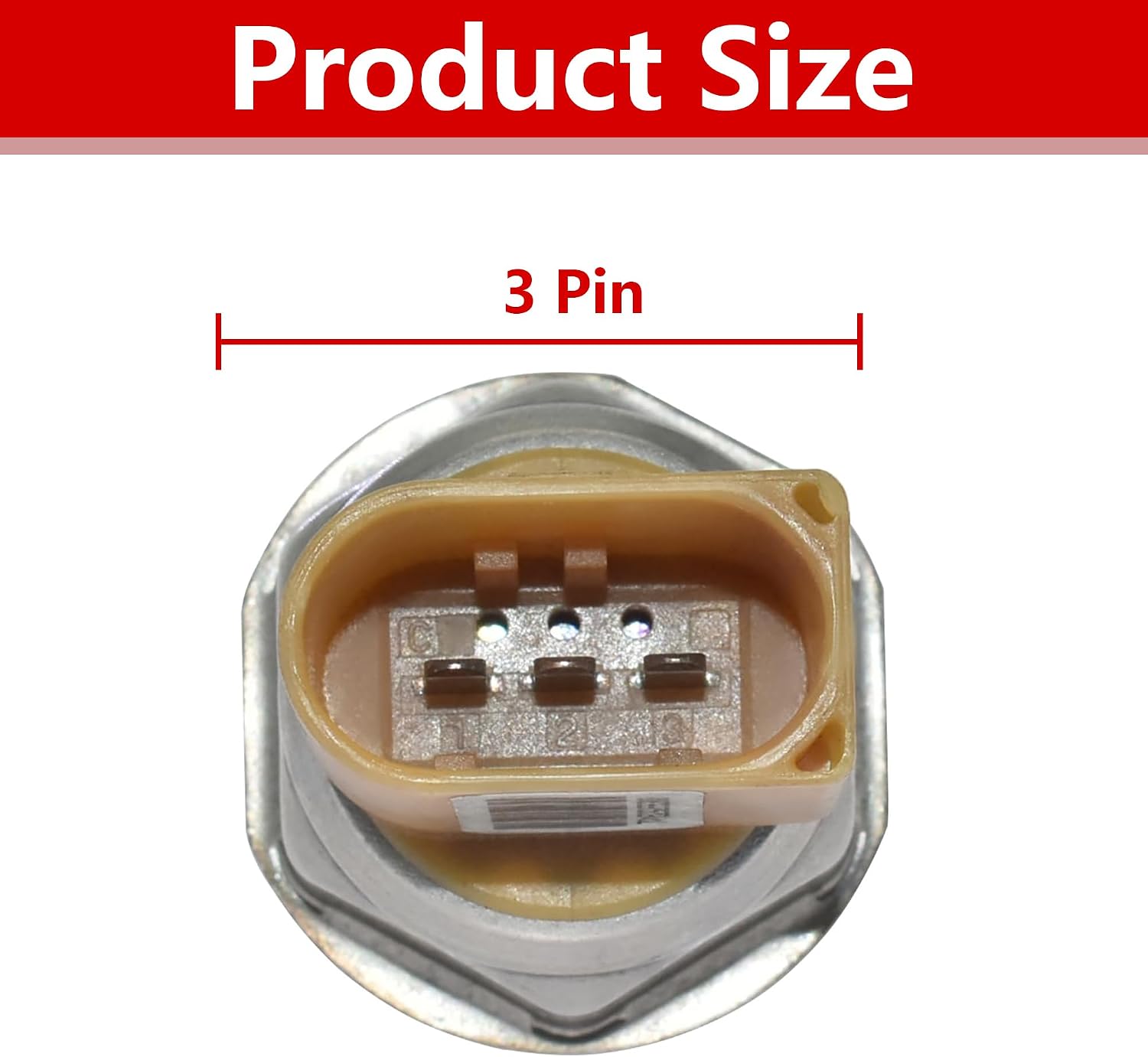 Diesel Fuel Rail Pressure Sensor for Audi A3 2010-2013 Replacement 03L906054A 03L906054 1Pcs