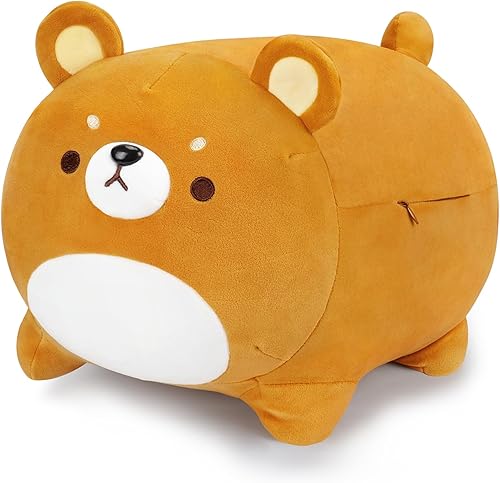 Juguetes de peluche de oso de 16 pulgadas, bonita almohada de peluche de animé de oso, almohada de oso kawaii, peluche de panda suave, regalos para