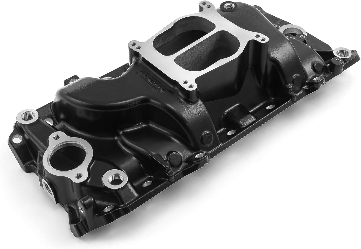 Speedmaster 1-147-018 Compatible with Chevy BBC 454 Oval Port LowRise Aluminum Intake Manifold [Black]