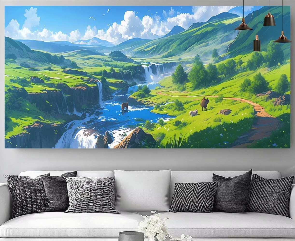 Diamond Painting de Alta Precisión: Cuadro de Mosaicos Valle del Río 8