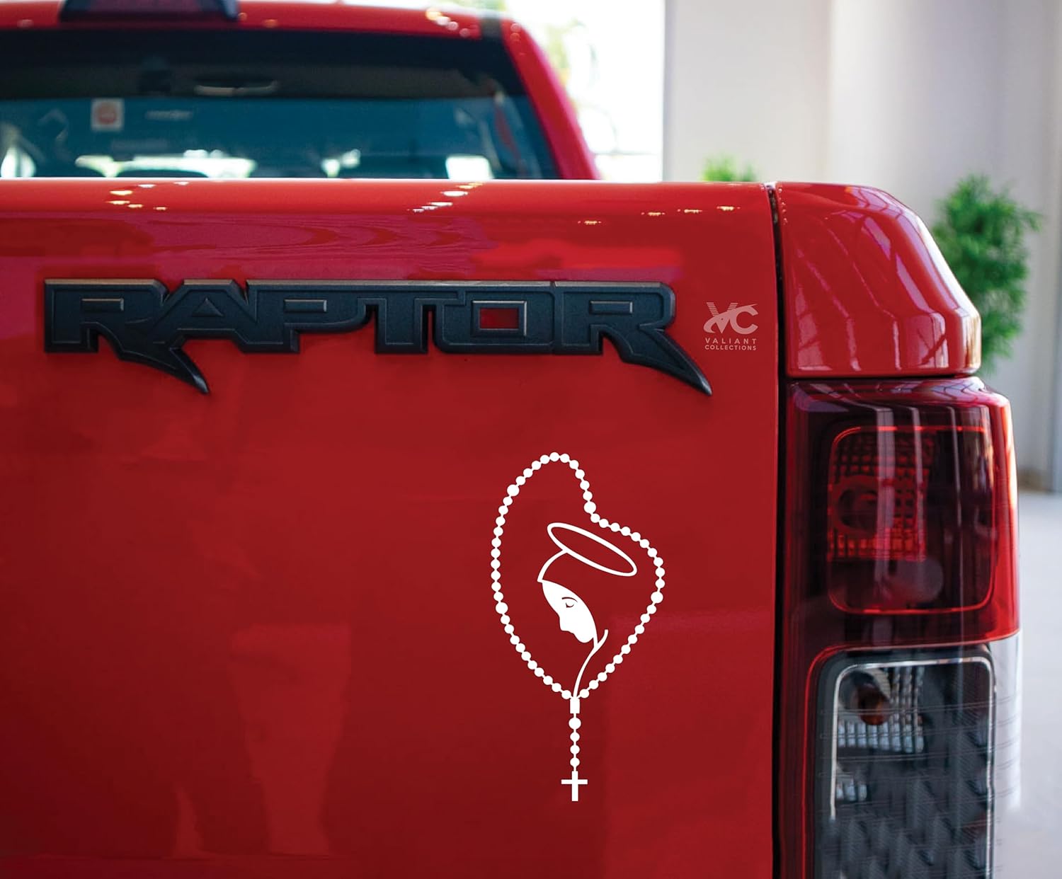 – Mary Rosary Decal Stickers - Indoor & Outdoor Decals Use for Car, Truck, Tablet Tumbler, Cell Phone, Cars, Window - Religious Holy Rosary Sticker Decal - VC-465