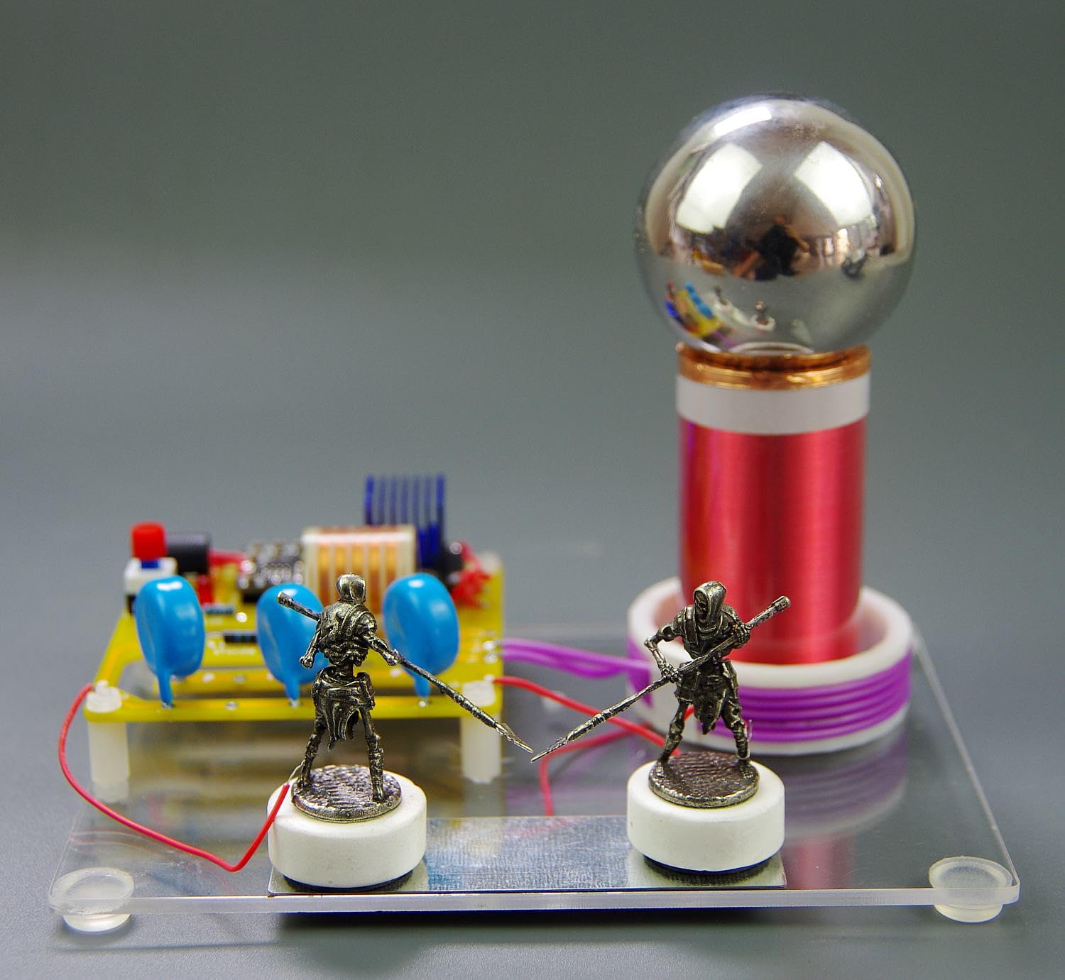 Table Tesla Coil DIY Kits High Voltage SGTC Spark Gap Telsa Coil Science Physic Educational Kits