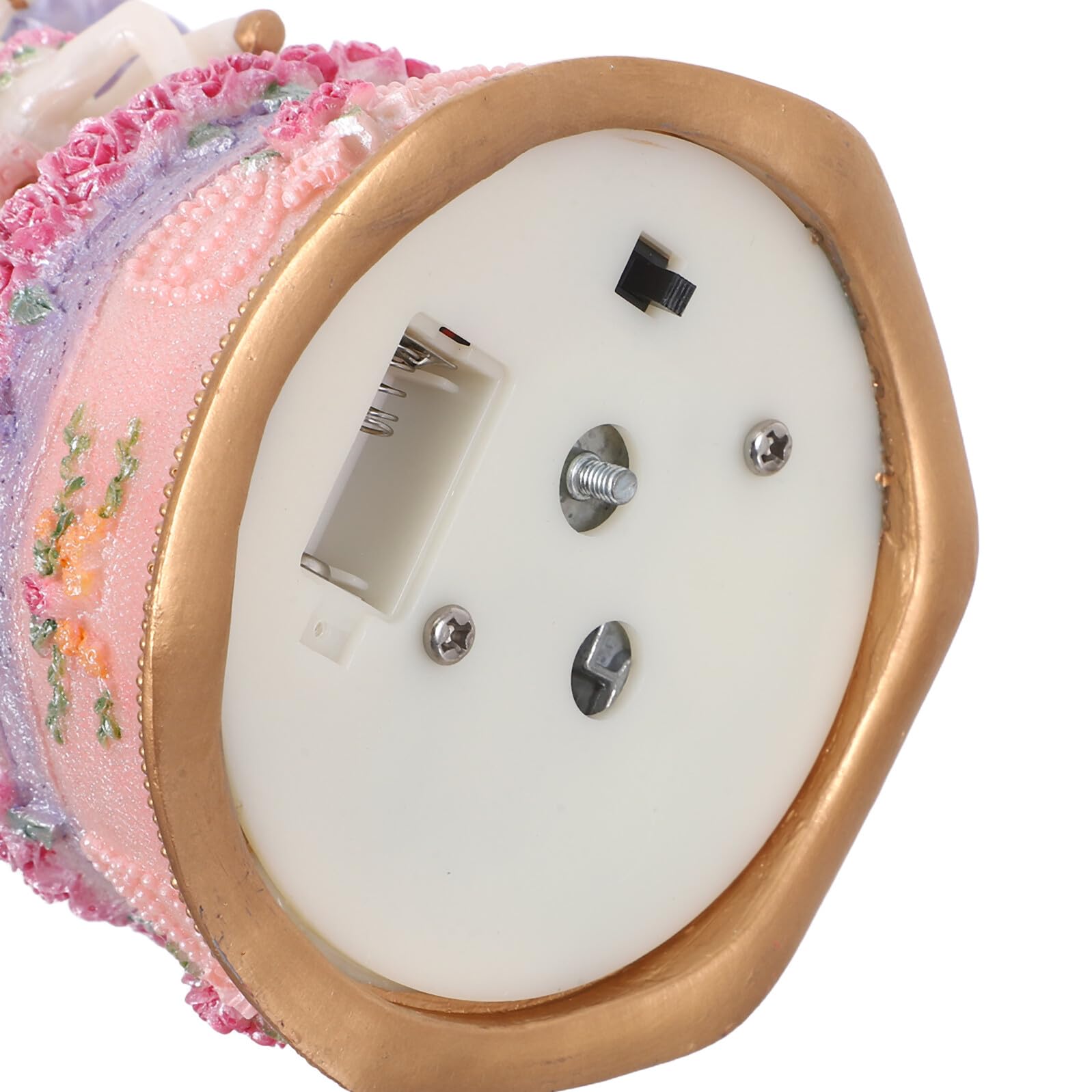 VANZACK Caja de Música Carrusel Tres Caballos Giratorios y Luz LED Ambiental, Decoración para Habitación Infantil San Valentín sin Pilas