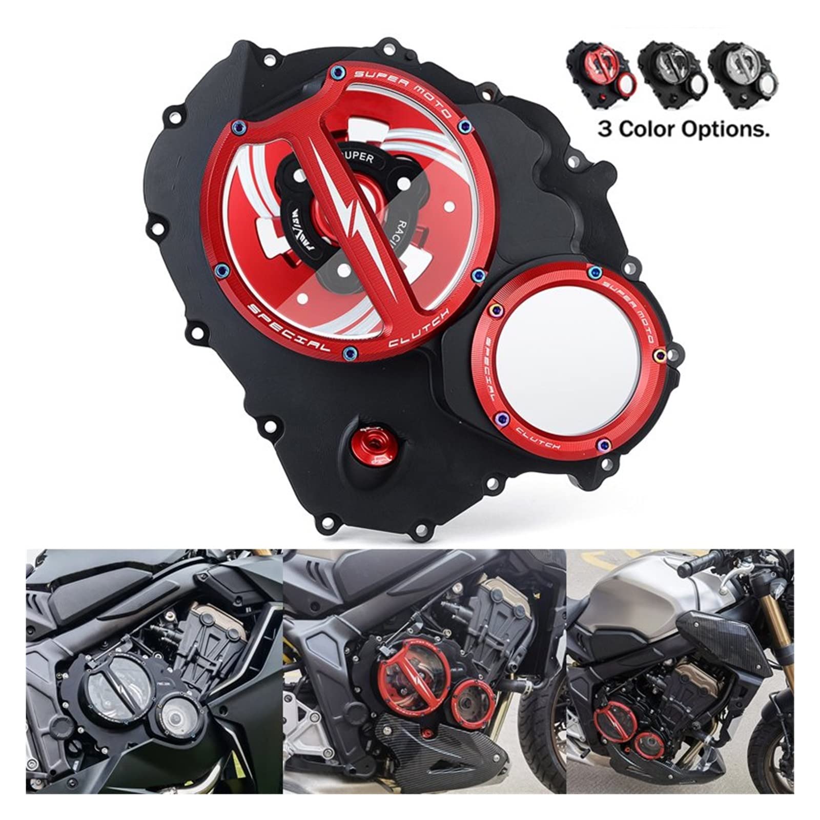 Amazon.co.jp: オートバイクリアクラッチカバープレッシャープレート 