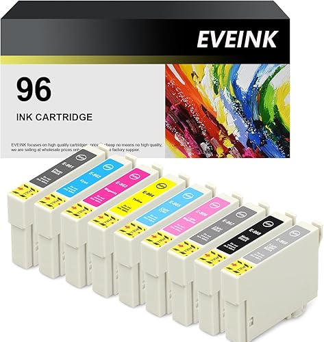 Cartuchos de tinta remanufacturados T0961 T0962 T0963 T0964 T0965 T0966 T0967 T0968 T0969 de repuesto para cartuchos de tinta T096 96 para impresora