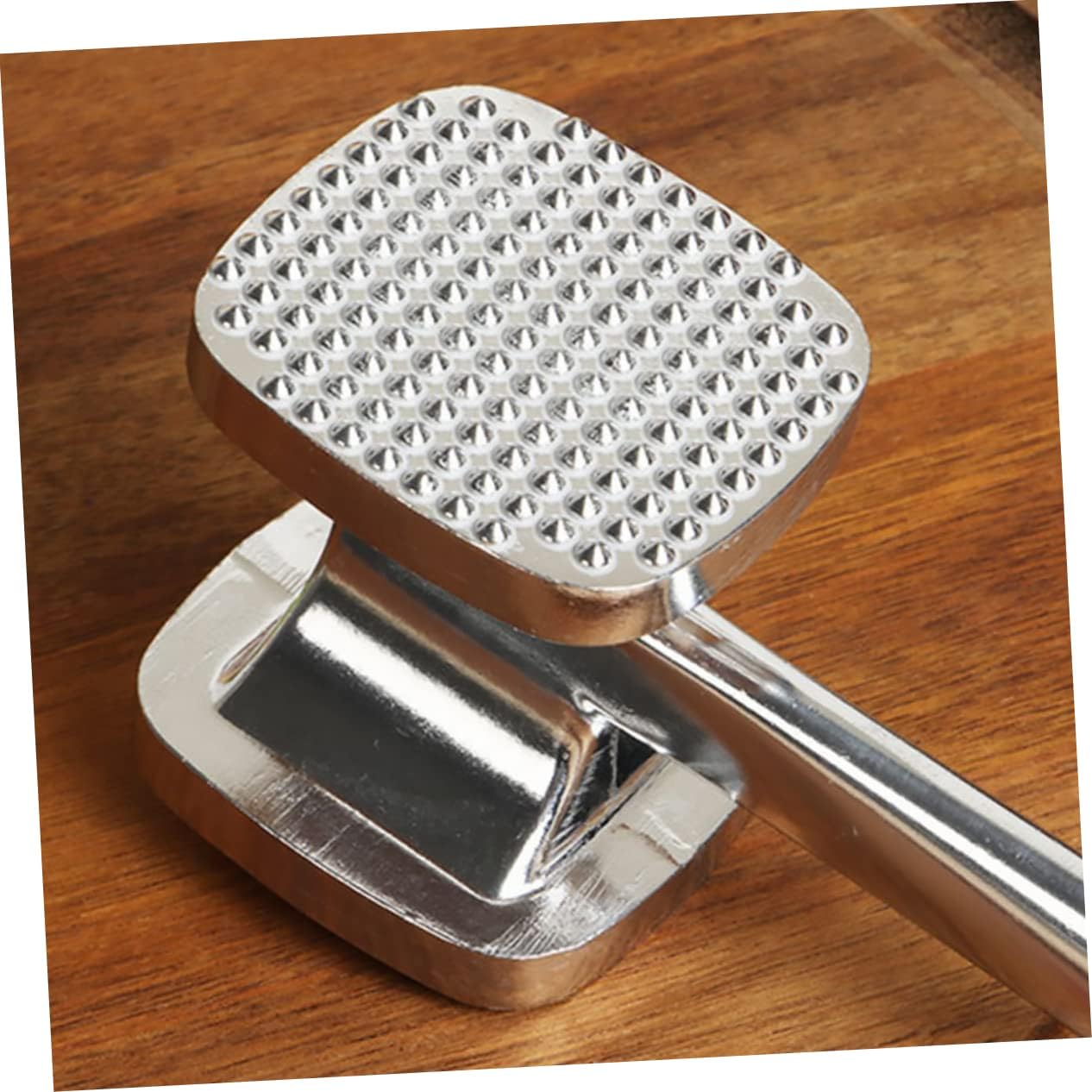 VOSAREA Dual-Sided Aluminum Meat Hammer Heavy Duty Tenderizer for Steak and Tool for Flattening Meat Comfortable Grip for Home Cooks