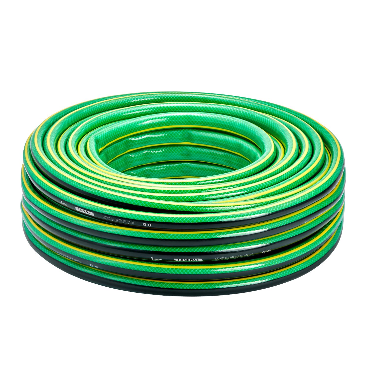 Manguera de agua Home Plus de 4 capas, antitorsión, flexible, de poliéster, trenzado en cruz, resistente a los rayos UV, 27 bares (1/2 pulgada, 50 m)
