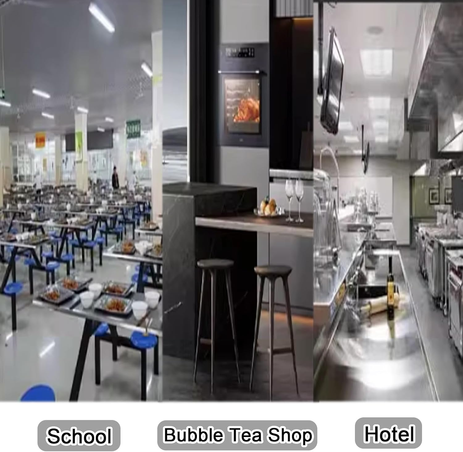 Rounded-Corner Workbench H 80cm Sliding Door Design Stainless Steel Work Table Adjustable Legs No Tracks Ample Storage Space Thickened Countertop Generous Capacitility