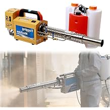 15L Portable Pulse Jet Fogger Machine, Thermal Water Spray Electric Sprayer with Dual 3D Heat Dissipation & Double Tube Cooling for Farm Garden Control Fogging 350
