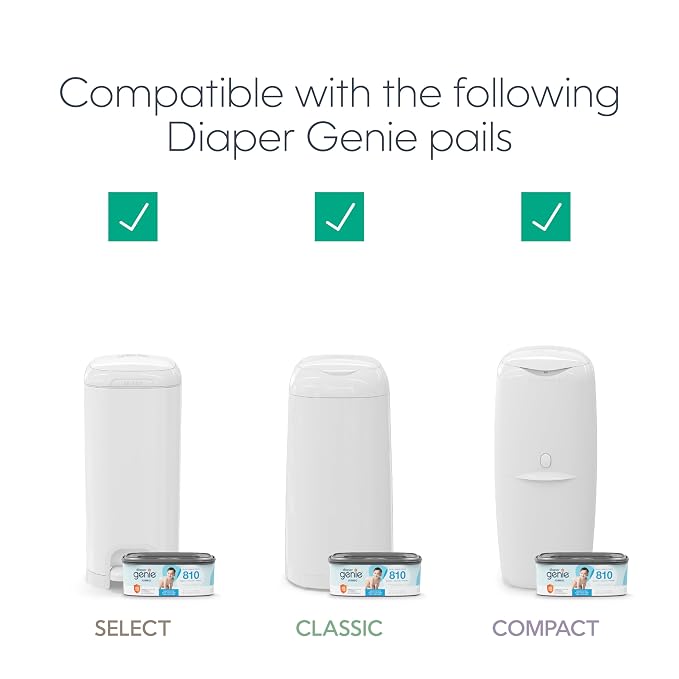 Recambio Jumbo+ Cuadrado Diaper Genie con film continuo para 1080 pañales miniatura 7