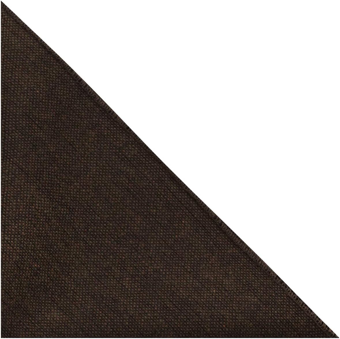 King & Priory Highland Weave Cocoa Brown Pocket Square, Handkerchief