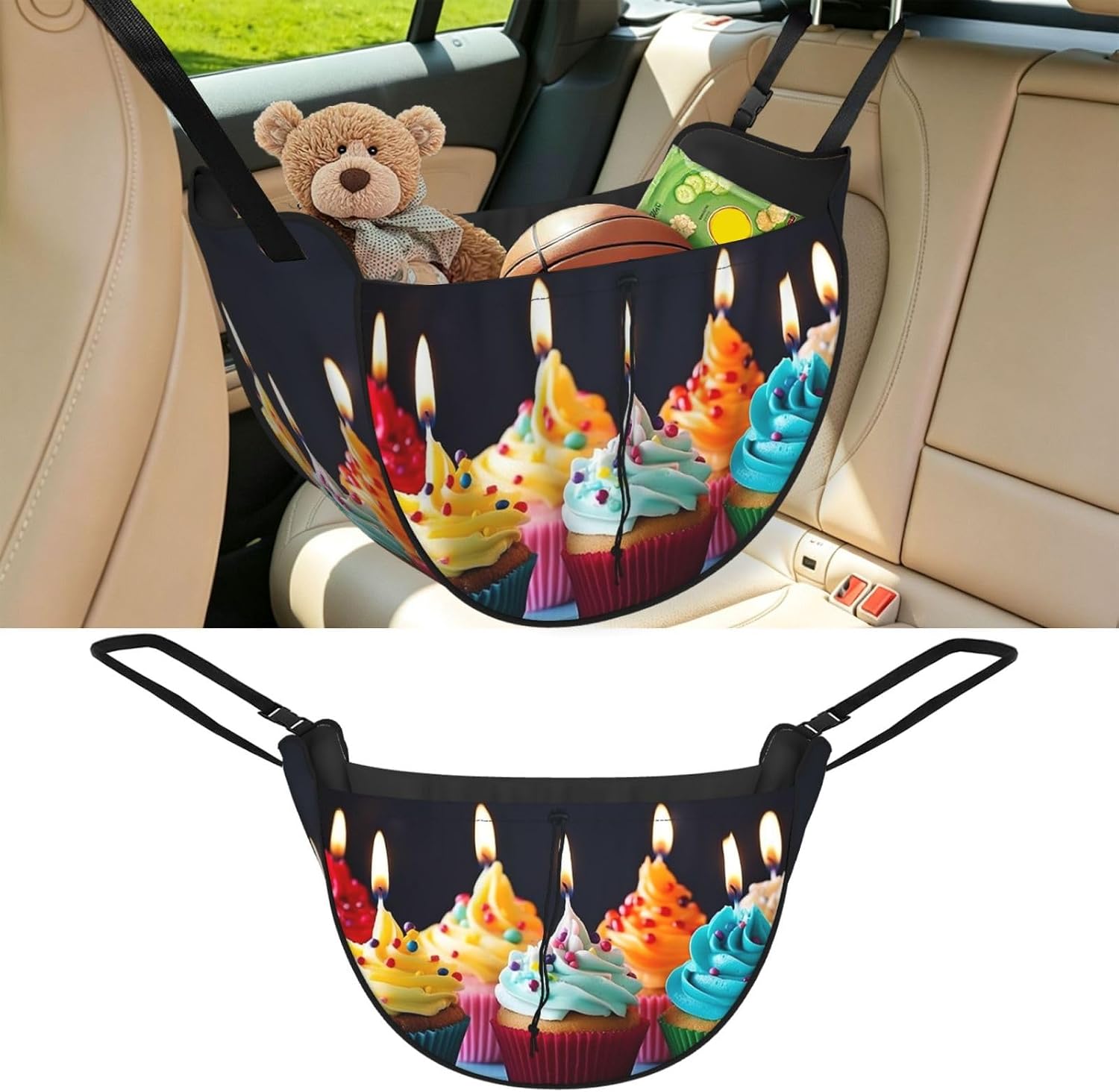 Car Seat Organizer Waterproof Backseat Storage Bag Multiple Car Organizer