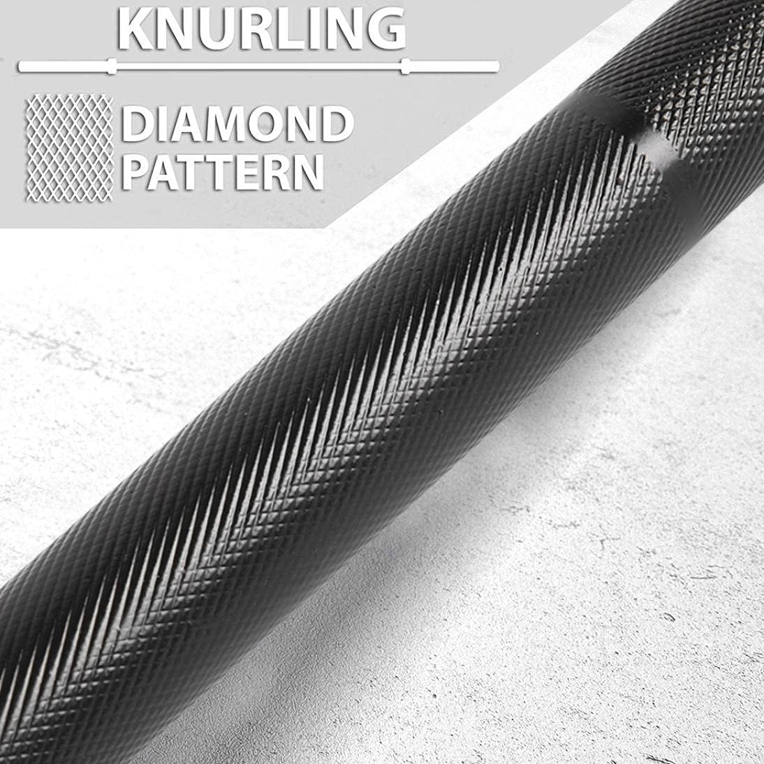 Debonla 5ft Olympic Barbell Weight Bar,Solid Iron Workout Bar Barbell,Weightlifting Strength Training Technique Bar with Ring Collars and Hard Chrome Sleeves Suitable for Olympic Lifts&Power Lifts (5 Ft, Black) : Sports & Outdoors