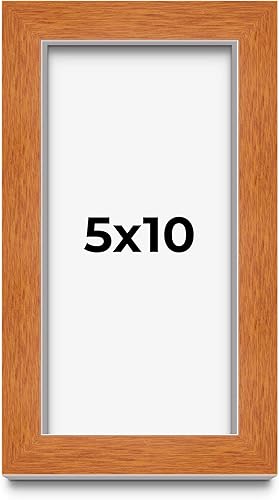 Miniatura 54 de Marco marrón de 18 x 24 pulgadas, marco de madera maciza de nuez de miel, ancho de moldeo de 0.875 pulgadas, profundidad de rabo de 0.875 pulgadas