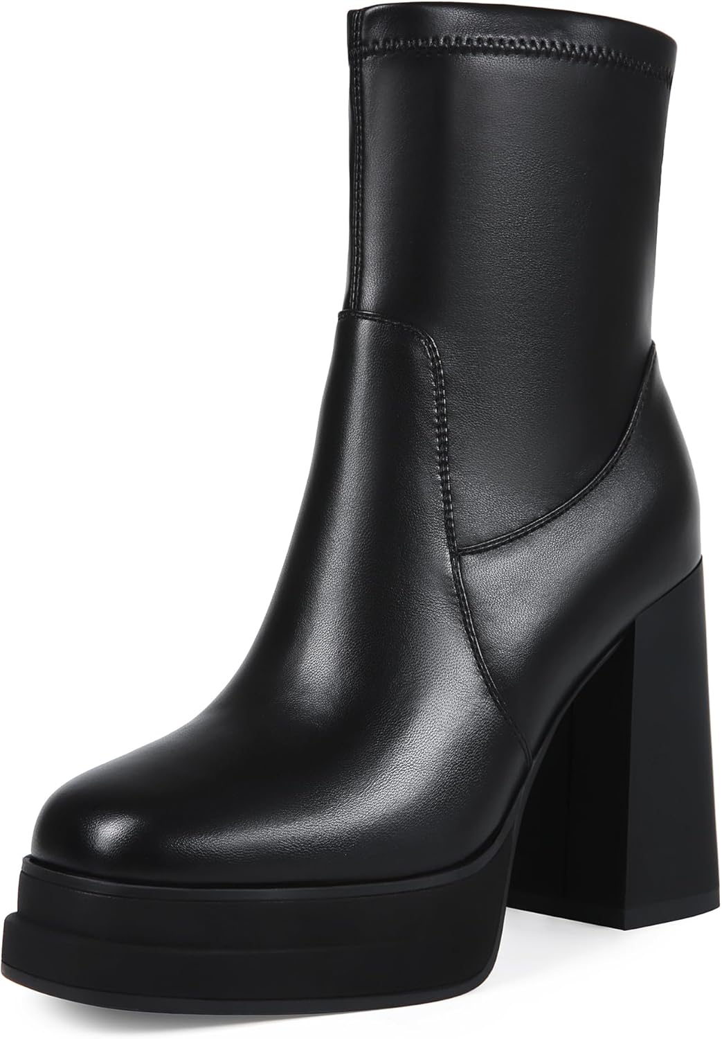 Womens Platform Ankle Boots Chunky High Heel Square Nigeria Ubuy