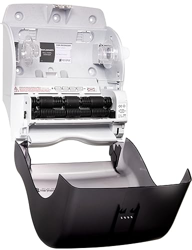 Miniatura 7 de San Jamar Ecologic Tear-N-Dry Dispensador de toallas de papel electrónico de plástico reciclado, dispensador de toallas a batería, dispensador de