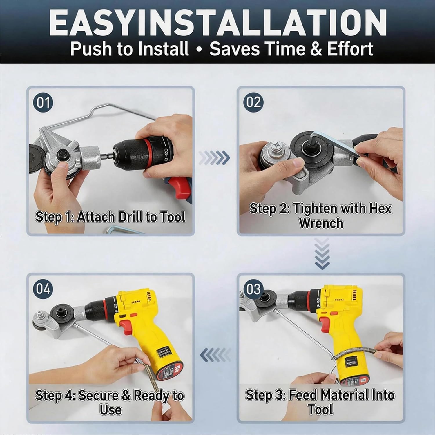 Electric Drill Plate Cutter - Metal Nibbler Attachment -5 Electric Drill Plate Cutter - Metal Nibbler Attachment -5