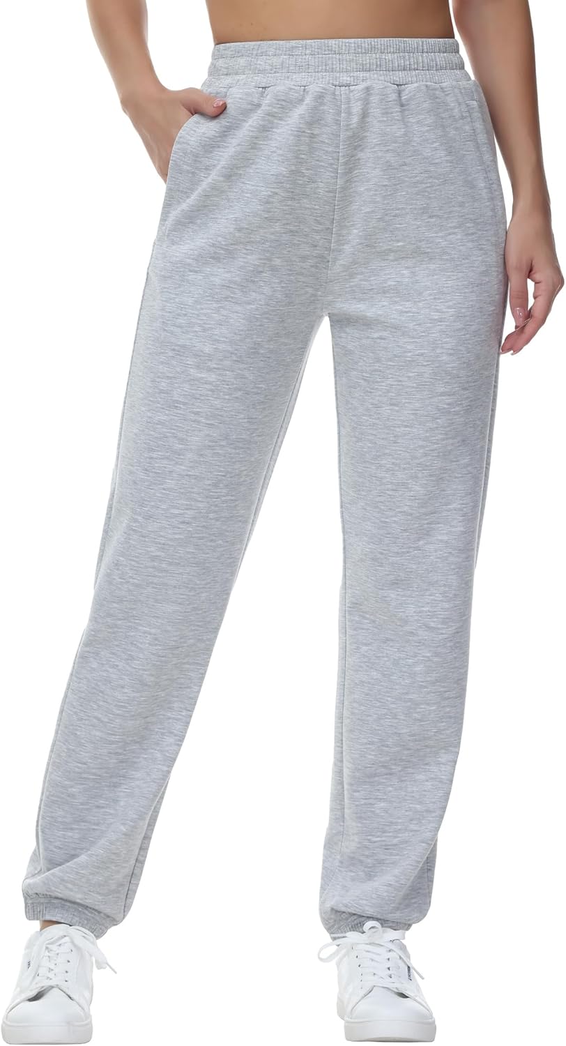 THE GYM PEOPLE Women's Baggy Cinch Bottom Sweatpants Lightweight Workout Joggers Pants with Pockets