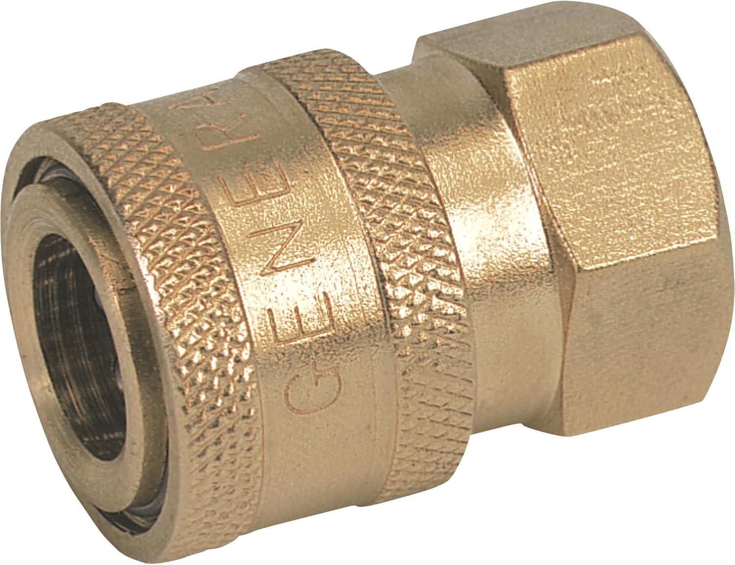 NorthStar Pressure Washer Quick Coupler - 3/8in. Female, 4000 PSI, Brass, Model Number ND10003P