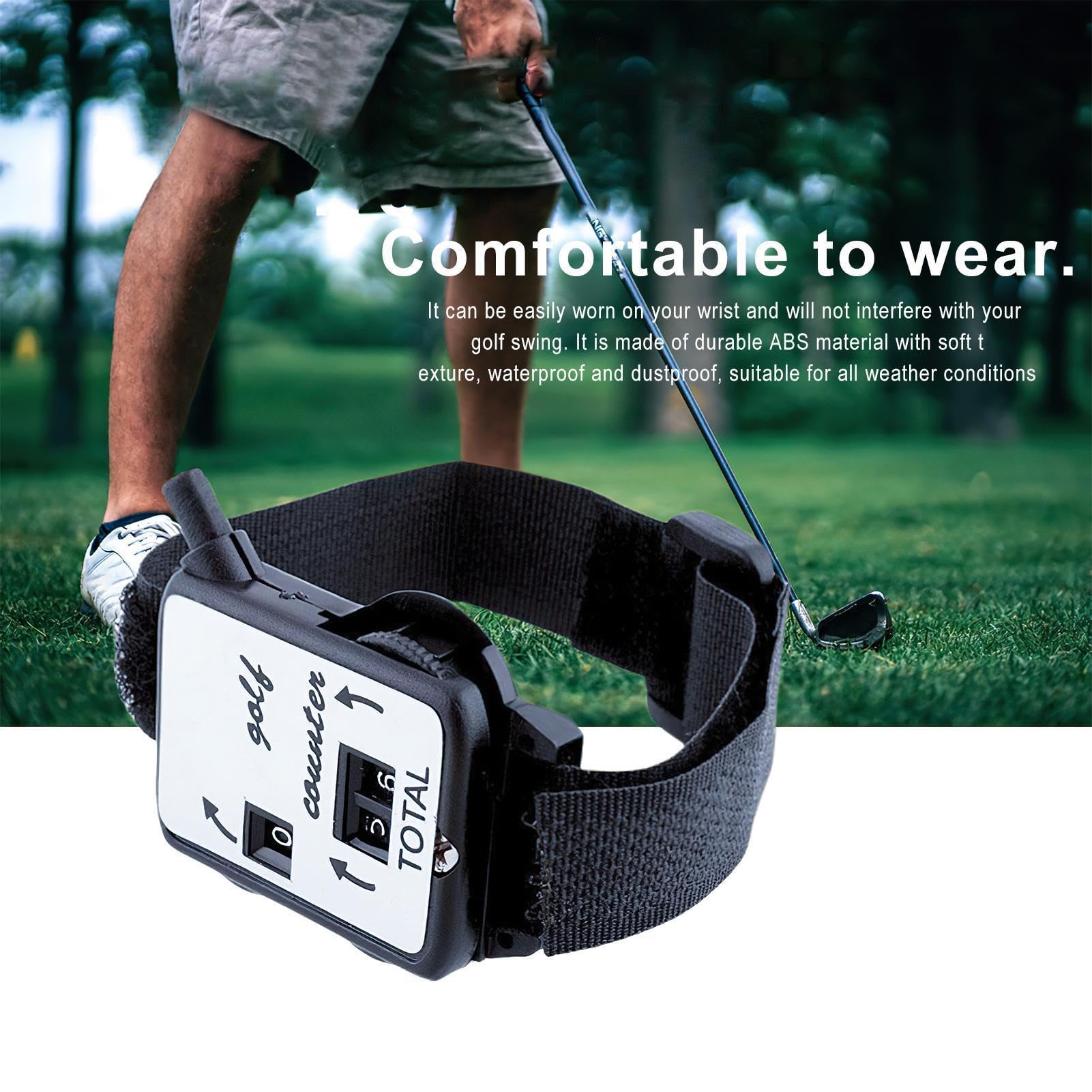 Contador de Puntuación de Golf - Grabador de Pulsera Manual - Mini Reloj Mecánico de ABS - Seguimiento de Deportes
