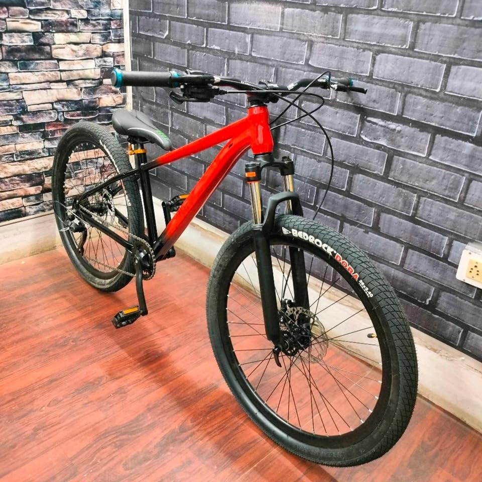 Image of Custom Build MTB Stunt Bike Cycle | 26 inch Alloy Steel Frame 14 inch Down Frame | Stylish and Sleek Design