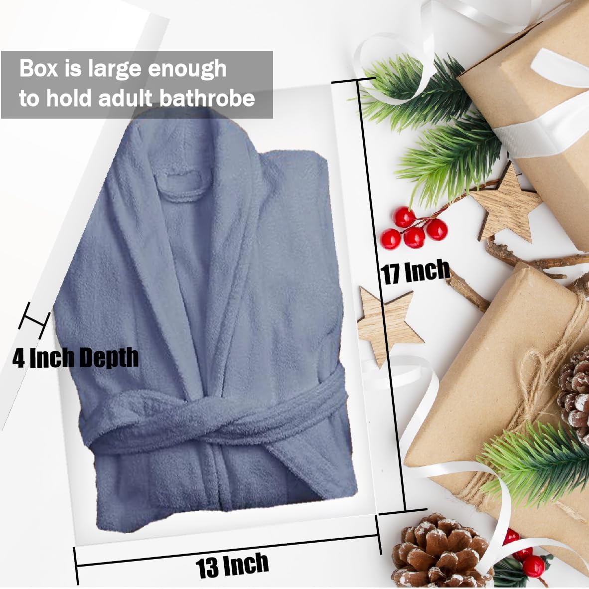 12 Packs Extra Large Gift Box Bulk with All-Occasions Stickers, 17x13x4 Inch Premium White Gift Boxes with Lids for Presents, T-shirt, Robe, Sweater Cardboard Boxes for Christmas, Birthday - Cajas | 17x13x4 Inch XL Cardboard White Gift Boxes with Lids for Clothes, T-shirt, Blanket, Robe, Sweater Cajas Para Regalos
