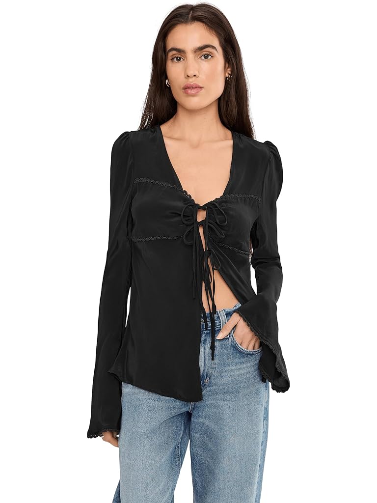 Black Free People Bali Ariel Top