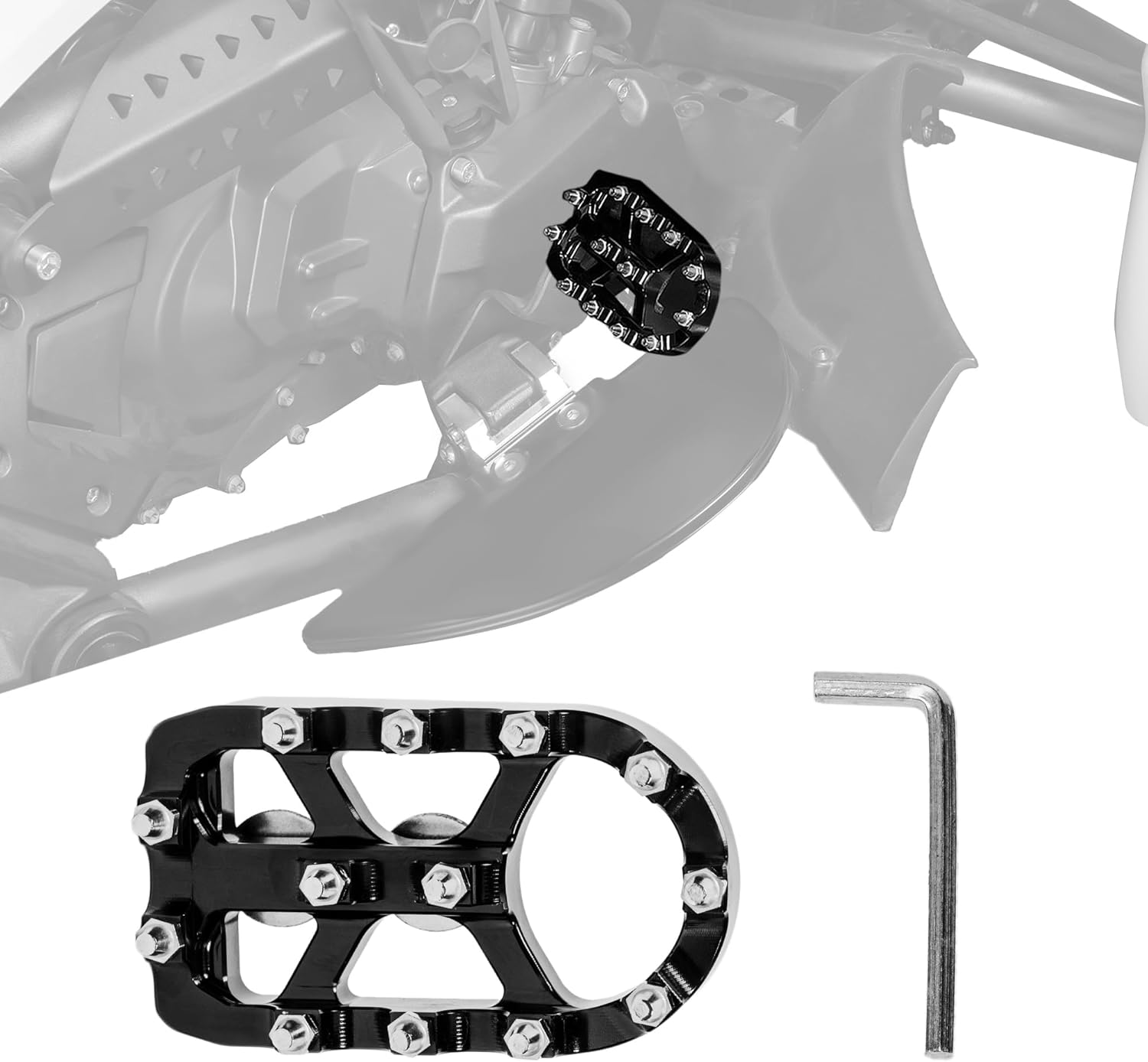 Brake Pedal Cover and 2pcs Sway Bar End Links Heim Joint Set for Can Am Spyder F3 F3-S F3-T F3-LTD Accessories