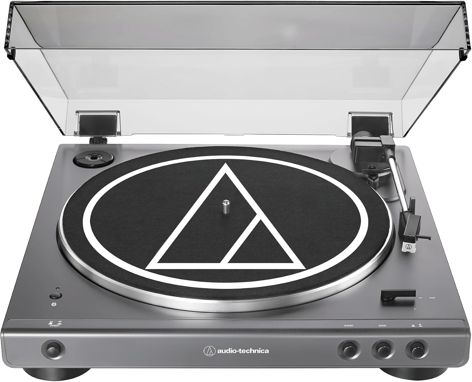 Audio-Technica AT-LPGO-BT Fully Automatic Wireless Belt-Drive Turntable (Gun-Metal/Black)