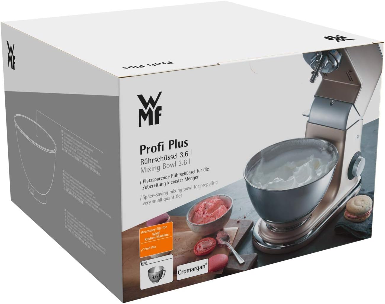 WMF CE Profi Plus Mixing Bowl, Stainless Steel, 3.6 liters, Silver