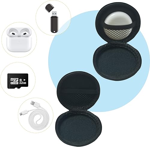 Miniatura 5 de Wolfteeth - Funda para auriculares, funda para auriculares de EVA con mosquetón de acero inoxidable, organizador de accesorios para teléfono