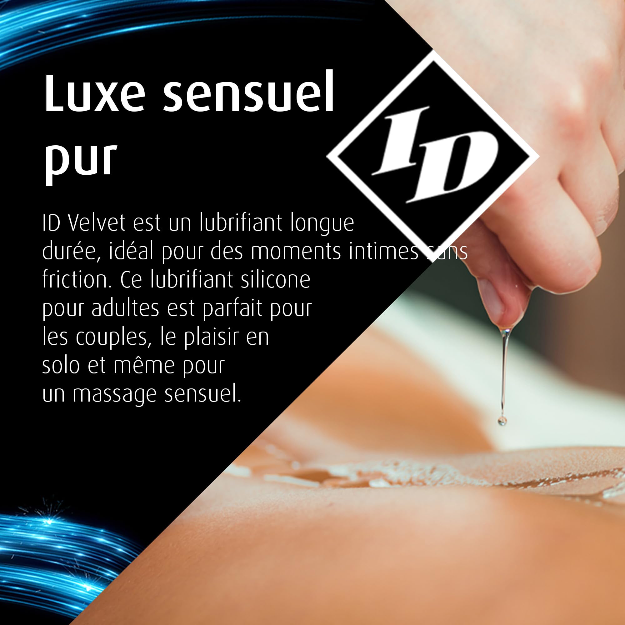 ID Velvet Silicone Lube 200ml - Lubrifiant anal de luxe et gel lubrifiant pour une intimité accrue. Notre gel lubrifiant anal longue durée et non collant est idéal pour les rapports sexuels privés.