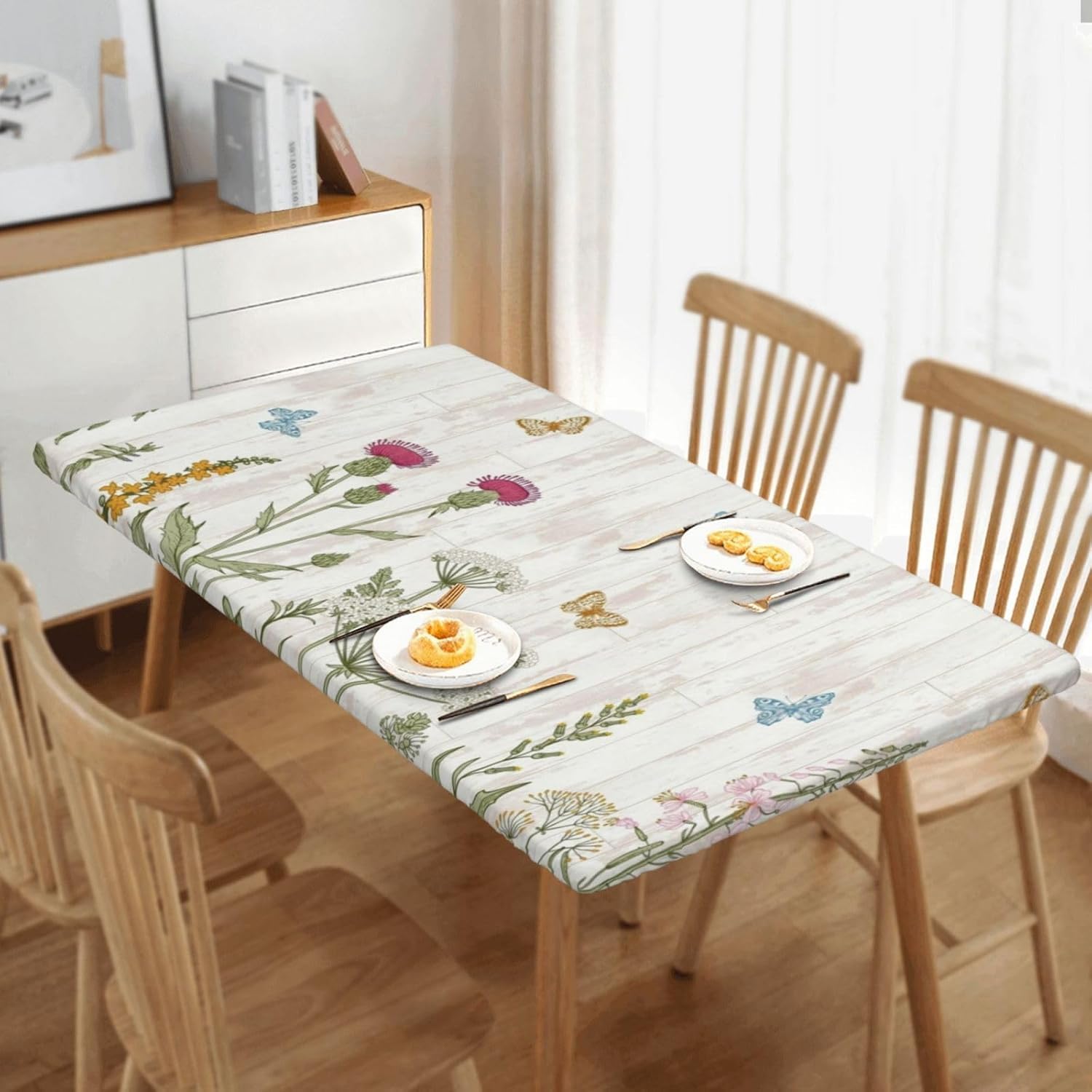 Nappe rectangulaire anti-vent finie la nappe qui glisse avec l'élastique