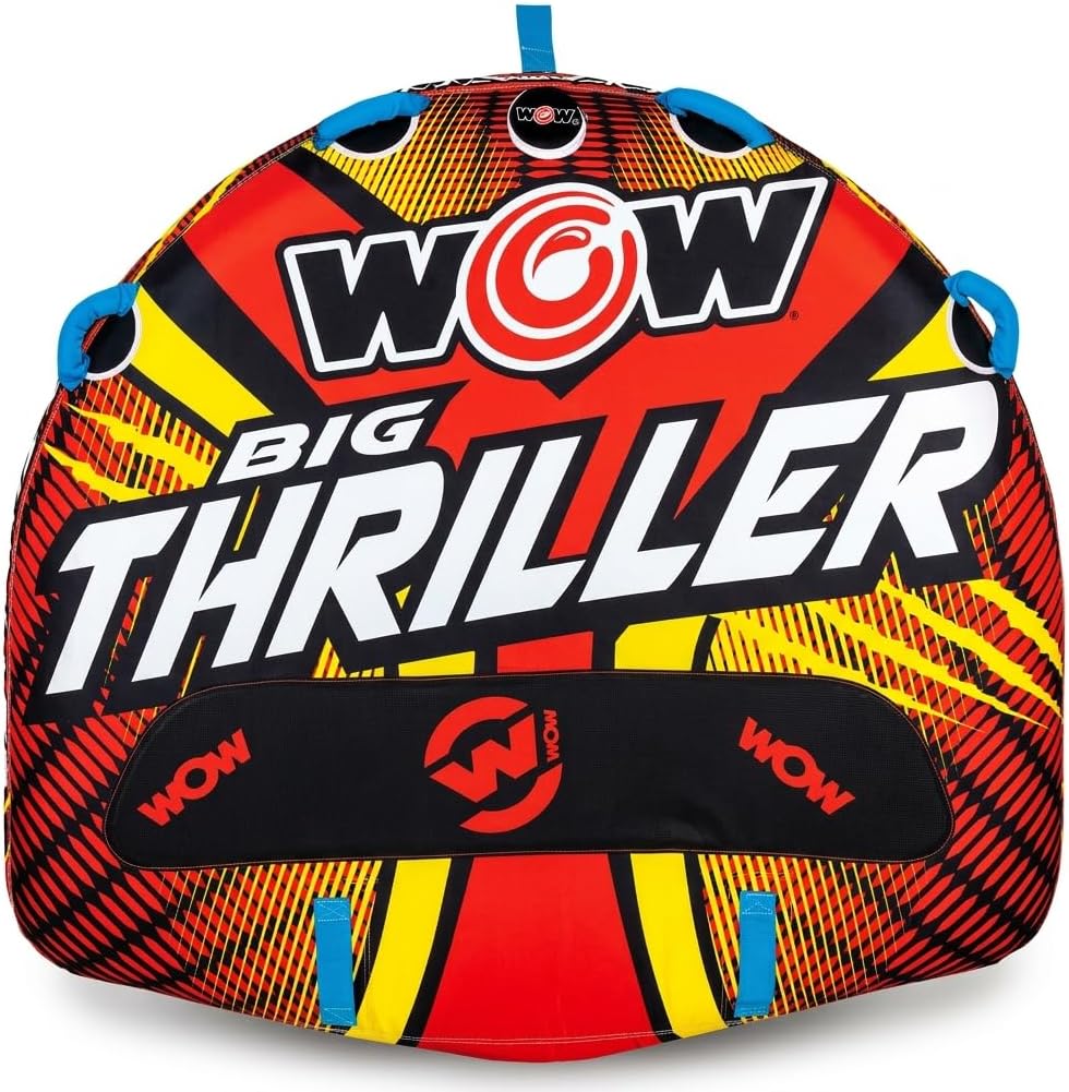 - Wow Sports Thriller Towable Deck Tube for Boating Adults, Tubing Boat Inflatable for Water Sports
