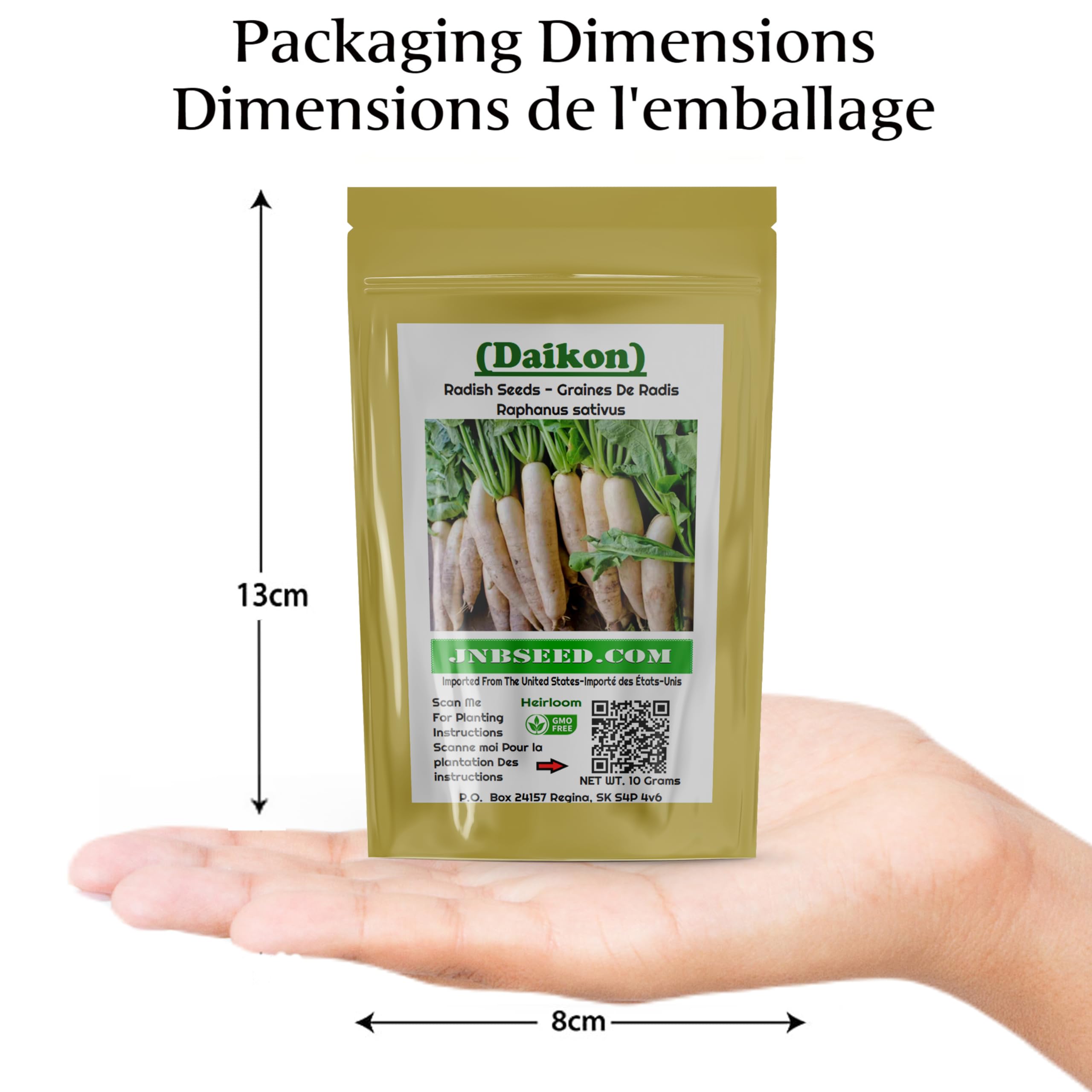 Daikon Minowase Japanese (Daikon) Radish Seeds (Approx. 1200 Seeds-20