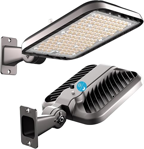 Lightdot Luz LED de estacionamiento de 320 W, montaje de brazo ajustable, iluminación de estacionamiento (44800 lm ecuqv 1200 W HPS) 5000 K LED luz