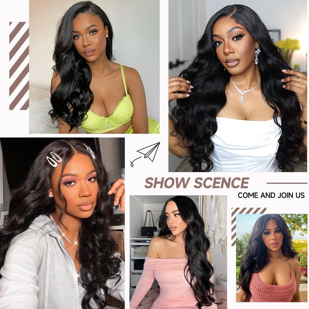 Transparent HD Lace Closure Body Wave Invisible Ultra-thin 4x4 Closure Brazilian Raw Virgin Human Hair Pre Plucked Natural Black 4x4 Lace Closure 18 Inch