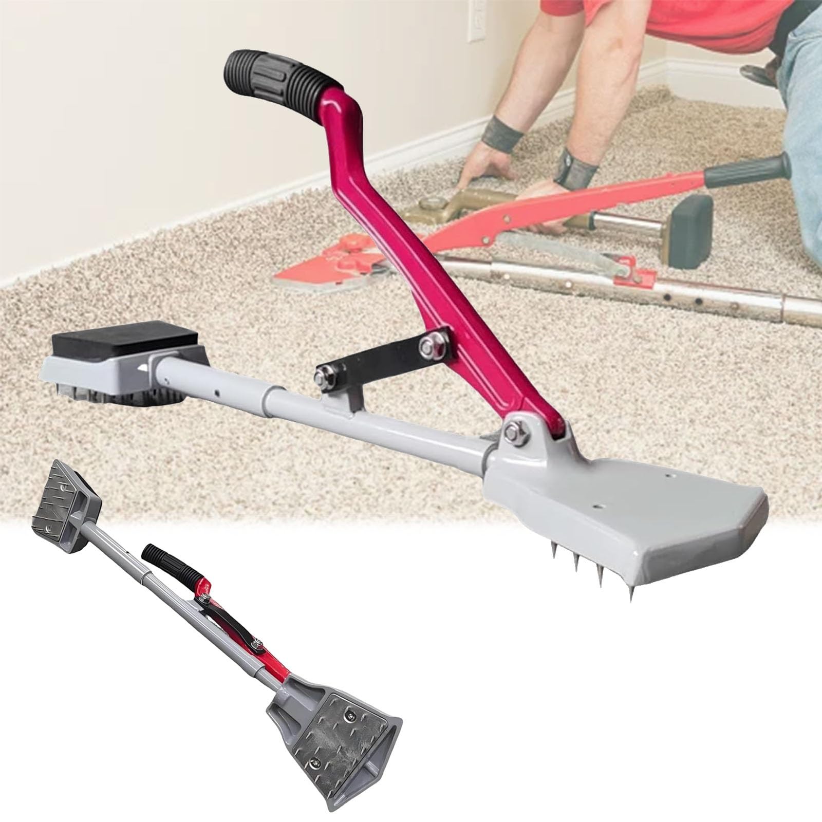 Outils pour la pose de moquette sur pied, outils professionnels pour tendre la moquette, outils pour la mise en tension de moquette à faire soi-même