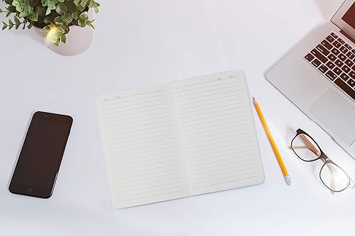 Miniatura 5 de TWONE Paquete de 9 cuadernos de tapa blanda marrón kraft de 5.5 x 8.25 pulgadas, 60 páginas30 hojas a rayas, para uso como diario, cuaderno de