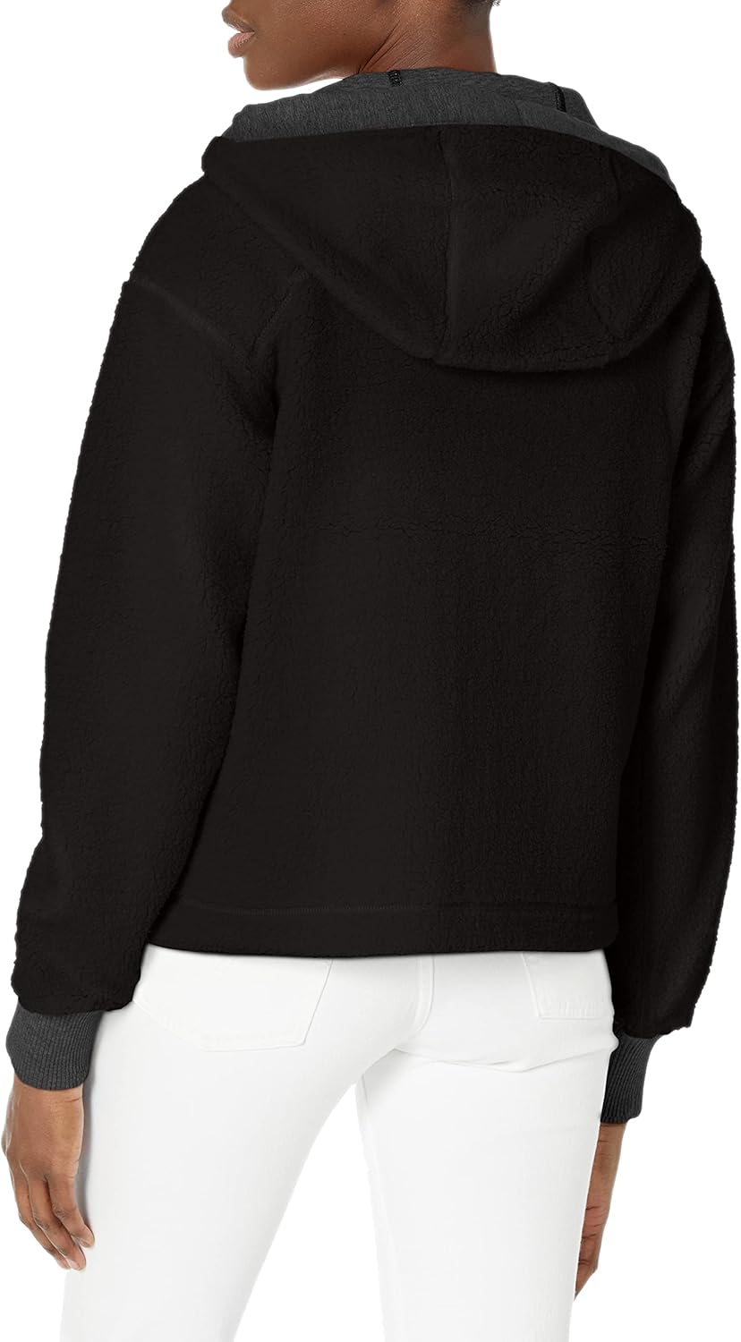 Andrew Marc Women's Hooded Sherpa Jacket - Image 2